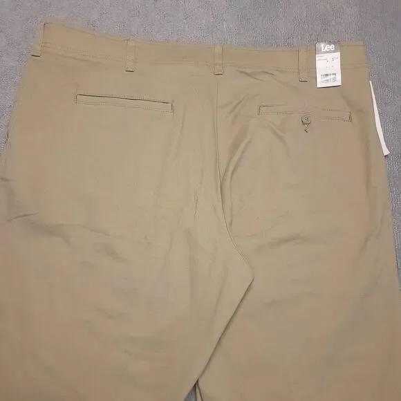 Lee Extreme Comfort MVP Mens 44x34 Pants Kc Khaki Straight Fit Stretch NEW - Picture 8 of 13
